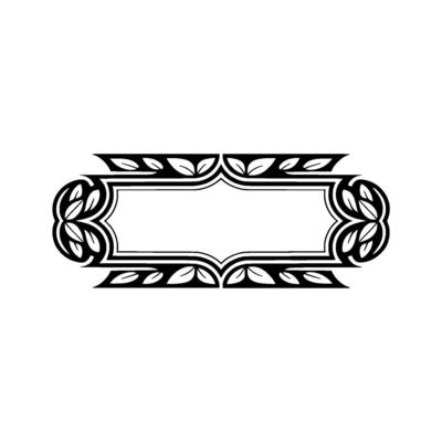 Elegant Botanical Frame, Vintage Element - Celtic