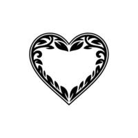 Intricate Heart Ornament, Vintage Style - Decorative vector