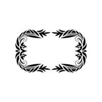 Intricate Floral Frame, Elegant Border - Ornament - Decorative vector