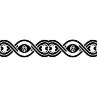 Intricate Celtic Border, Elegant Ornament, Vintage - Pattern vector