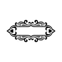 Elegant Ornate Frame, Vintage, Decorative Border - Calligraphy vector