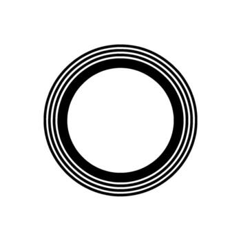 Minimalist Circular Gradient, Modern Abstract vector