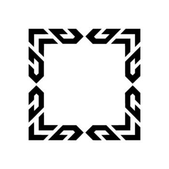 geométrico marco, minimalista , resumen contorno, negativo espacio vector