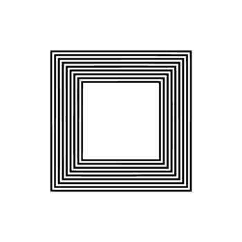 geométrico marco, minimalista composición, negativo espacio - cuadrícula vector