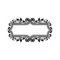 Elegant Vintage Frame, Decorative Border, Classic, Classical - Floral vector