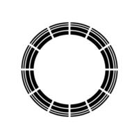 Minimalist Circular Emblem, Geometric , Modern Symbol - Abstract vector