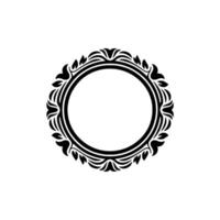 Elegant Circular Ornament, Vintage , Minimalist Frame - Border vector