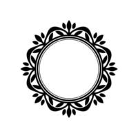 Elegant Floral Frame, Vintage , Minimalist Composition - Decorative vector