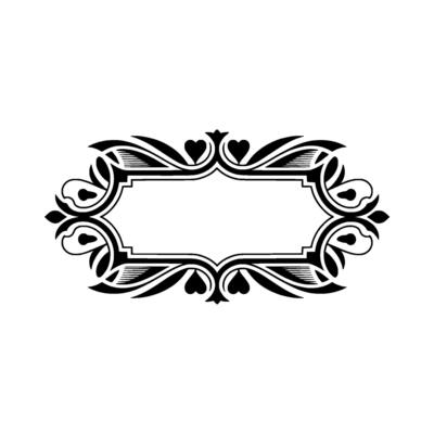 Elegant Ornate Frame, Vintage , Decorative Border - Composition