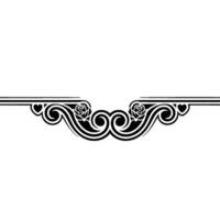 Elegant Floral Border, Vintage Element - Decorative, Roses vector