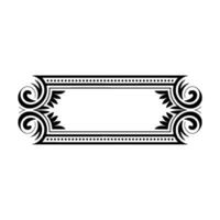 Elegant Decorative Border, Vintage Style, Minimalist - Frame vector
