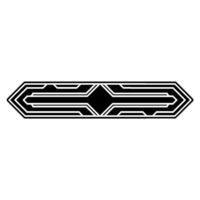 Geometric Arrowhead, Streamlined Deco vector