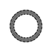Geometric Circle Pattern, Minimalist , Modern Abstract - Monochrome vector