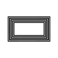Layered Geometric Frame, Minimalist Composition vector