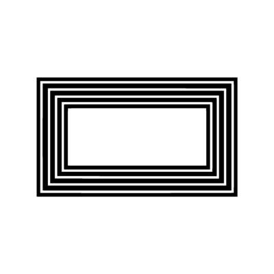 Layered Geometric Frame, Minimalist Composition