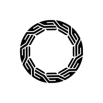 Geometric Circle Pattern, Modern Abstract vector