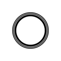 Minimalist Circle, Layered, Modern Emblem vector