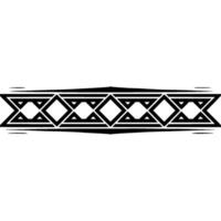 Geometric Tribal Border, Modern Abstract, Pattern - Linear vector