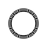 Geometric Circle Frame, Minimalist , Circular Motif - Element vector