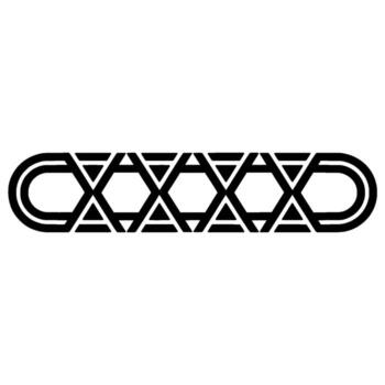 geométrico bucle, minimalista , resumen modelo vector