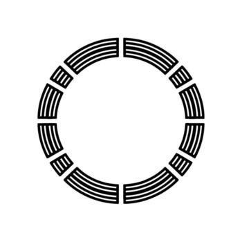 circular geométrico patrón, minimalista , sutil textura vector