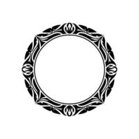 Intricate Tribal Frame, Vintage , Circular Ornamentation - Ornament vector