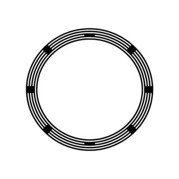 Geometric Circle, Minimalist, Circular Motif, Abstract Shape vector