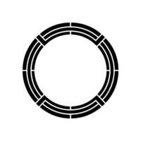 Geometric Circle Frame, Minimalist, Circular Motif, Clean vector