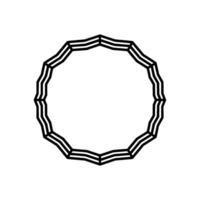 Geometric Circle Frame, Minimalist, Modern Outline, Octagon vector