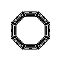 Geometric Octagon, Minimalist, Modern Abstract vector