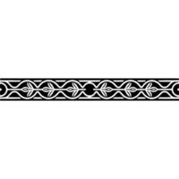 Intricate Celtic Border, Vintage Ornamentation, Elegant - Textile vector