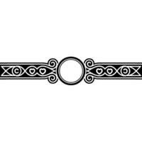 Intricate Celtic Border, Vintage Ornamentation - Heart vector