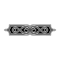 Intricate Celtic Border, Vintage , Elegant Ornament - Symmetrical vector