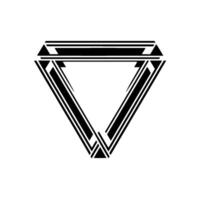Geometric Diamond Emblem, Minimalist - Triangle vector