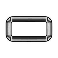 Minimalist Track Border, Geometric, Modern Layout vector