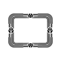 Art Deco Frame, Geometric Ornamentation, Elegant Border - Artdeco vector