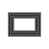 Geometric Frame, Minimalist Composition, Negative Space - Outline vector