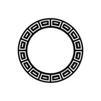 Geometric Greek Border, Minimalist - Circle vector