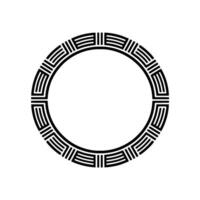 Geometric Circle Frame, Minimalist , Circular Motif - Line vector