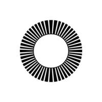 Geometric Radiance Minimalist Circular Burst - Circle vector