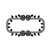 Elegant Floral Frame, Vintage , Decorative Border - Ornament, Illustration vector