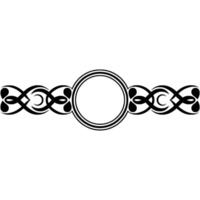 Elegant Celtic Border, Vintage Ornamentation, Decorative Element - Wreath vector