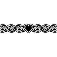 Intricate Celtic Heart Border Vintage Element vector