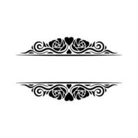 Elegant Floral Border, Vintage Element - Decorative, Classic vector
