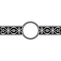 Elegant Circular Border, Vintage Ornamentation, Decorative Frame vector