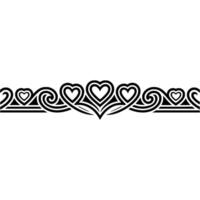 Intricate Celtic Heart Border, Elegant - Pattern vector