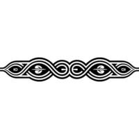 Intricate Celtic Border, Vintage Ornamentation, Elegant - Knotwork vector