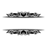 Elegant Floral Border, Vintage Element - Ornamental, Decorative vector