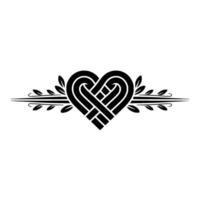 Intricate Celtic Heart Symbol of Connection and Heritage vector