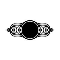 Elegant Circular Emblem, Vintage , Decorative Border vector